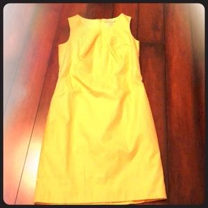 Yellow fitted dress